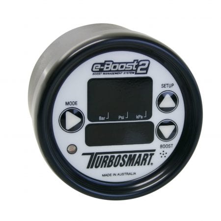 Turbosmart eB2 66mm e-Boost Gauge – White Black