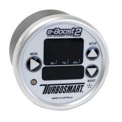 Turbosmart eB2 60mm e-Boost Gauge – White Silver