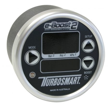 Turbosmart eB2 60mm e-Boost Gauge – Black Silver