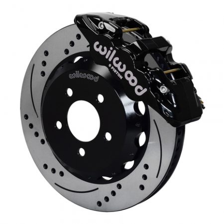 Wilwood Black Forged Narrow Superlite Drilled and Slotted 4R Rear Big Brake Kit – 97-13 Chevrolet Corvette