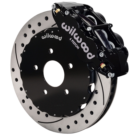 Wilwood Black Drilled & Slotted Forged Narrow Superlite 6R Front Big Brake Kit – 99-07 Subaru Impreza WRX / STI