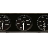 Defi DIN Gauge – black dial – red illumination