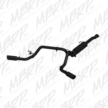 MBRP 3″ Cat Back, Dual Split Side, Black – 2016 Toyota Tacoma 3.5L