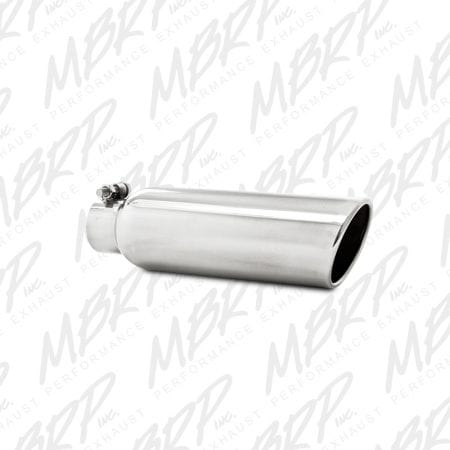 MBRP 12″ Tip – 3.5″ OD, 2.25″ inlet, Angled Cut Rolled End, Clampless-no weld