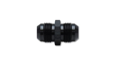 Vibrant Union Adapter Fitting; Size -10 AN x -10 AN – Anodized Black Only