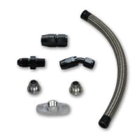 Vibrant Universal Oil Drain Kit for GT series Top Mount turbo setups (20″ long line)