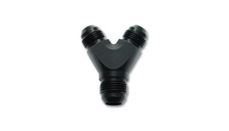 Vibrant Y Adapter Fitting; Size: -6AN In x -6AN x -6AN Out