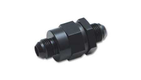 Vibrant Check Valve with Integrated -6AN Male Flare Fittings