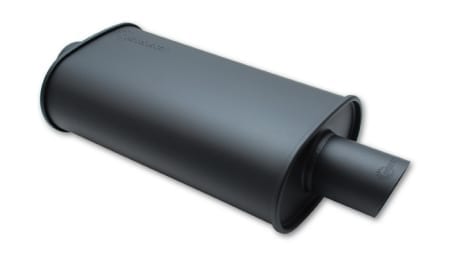 Vibrant STREETPOWER FLAT BLACK Oval Muffler (2.5″ inlet)