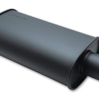 Vibrant STREETPOWER FLAT BLACK Oval Muffler (3.5″ inlet)