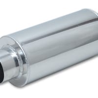 Vibrant Aluminum Muffler, 3.5″ inlet/outlet x 14″ long