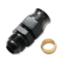 Vibrant -6AN Male to 5/16″ Tube Adapter Fitting (with Brass Olive Insert)