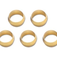 Vibrant Pack of 5, Brass Olive Inserts 5/16″
