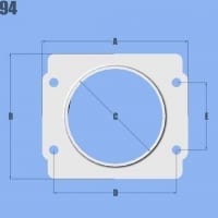 Vibrant Mass Air Flow Sensor Adapter Plate for Subaru applications