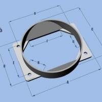 Vibrant Mass Air Flow Sensor Adapter Plate for Mitsubishi applications