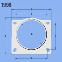 Vibrant Mass Air Flow Sensor Adapter Plate for various applications (Click For More Details for Full List)