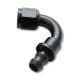 Vibrant Push-On 180 Degree Hose End Elbow Fitting; Hose Size: -12AN