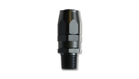 Vibrant -6AN Male NPT Straight Hose End Fitting; Pipe Thread: 1/4″ NPT