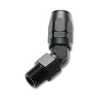 Vibrant -10AN Male NPT 45Degree Hose End Fitting; Pipe Thread: 1/2 NPT