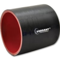 Vibrant 4 Ply Silicone Sleeve, 1″ I.D. x 3″ long – Black