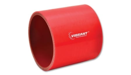 Vibrant 4 Ply Silicone Sleeve, 2″ I.D. x 3″ long – Red