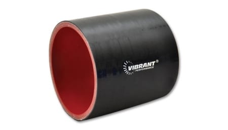 Vibrant 4 Ply Silicone Sleeve, 2.25″ I.D. x 3″ long – Black