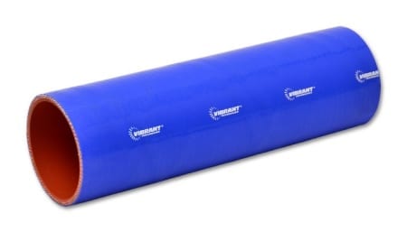 Vibrant 4 Ply Silicone Sleeve, 2.5″ I.D. x 12″ long – Blue