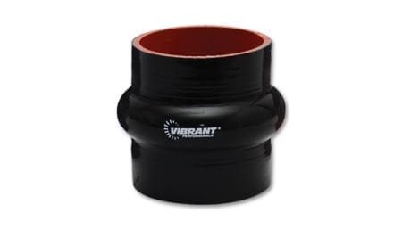 Vibrant 4 Ply Hump Hose Coupling; 1.75″ I.D. x 3″ Long – Black