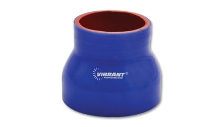 Vibrant 4 Ply Reducer Coupling, 2.5″ x 3.25″ x 3″ long – Blue