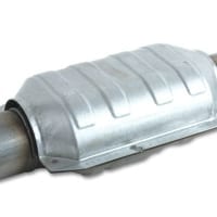 Vibrant Oval Ceramic Core Catalytic Converter (2.5″ inlet/outlet)