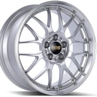 BBS RSGT – Diamond Silver Center, Diamond Cut Lip – 20×8.5, 5×114.3, ET43, PFS