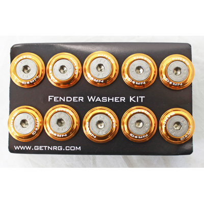 NRG Fender Washer Kit, Set of 10, Rose Gold, Rivets for Plastic