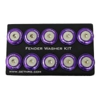 NRG Fender Washer Kit, Set of 10, Purple, Rivets for Metal