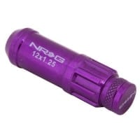 NRG M12 x 1.25 NEW Steal Lug Nut w/ dust cap cover Set 21 pc Purple w/ locks & lock socket