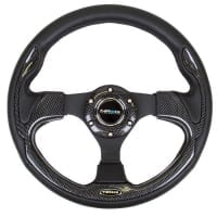NRG Reinforced Steering Wheel- 320mm Sport Steering Wheel w/ Carbon center spoke