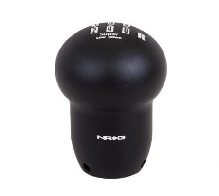 NRG Shift Knob – Super Low Down Shift Knob Universal Black -6 speed