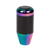 NRG Shift Knob – Fatboy Style Universal with Neo Chrome & Real Carbon