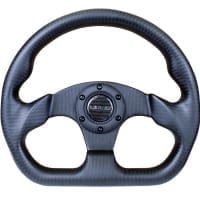 NRG Matte Black CARBON FIBER STEERING WHEEL 320mm FLAT BOTTOM