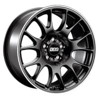 BBS CHR – Satin Black, Polished Rim Protector – 20×12, CL, ET44, CB84