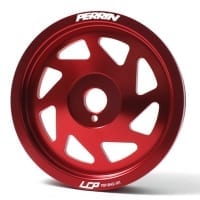 PERRIN Crank pulley for BRZ-FR-S, 15-16 WRX, or FA/FB engines Red