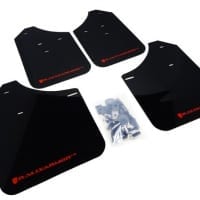 Rally Armor Front & Rear Mud Flaps – Black/Red Logo – ’02 – 07 Subaru Impreza RS, 2.5i