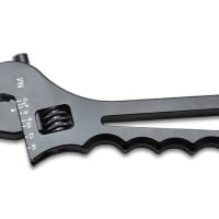 Vibrant Adjustable AN Wrench; -4AN to -16AN; Anodized Black