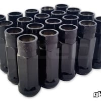 GK Tech M12 x 1.25 Open End Lug Nuts – Black