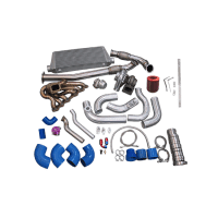 CX Racing Turbo Kit For 2JZGTE 2JZ Swap with 240SX S13 S14 Single T72 Turbo Manifold Downpipe