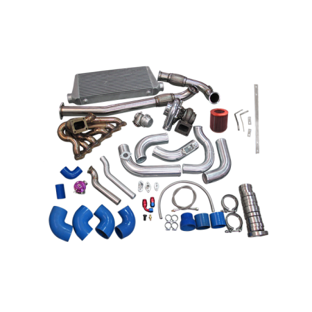 CX Racing Turbo Kit For 2JZGTE 2JZ Swap with 240SX S13 S14 Single T72 Turbo Manifold Downpipe