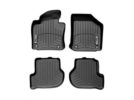 COBB 10-14 Volkswagen GTI (Oval Floor Retention) Front and Rear FloorLiner by WeatherTech – Black