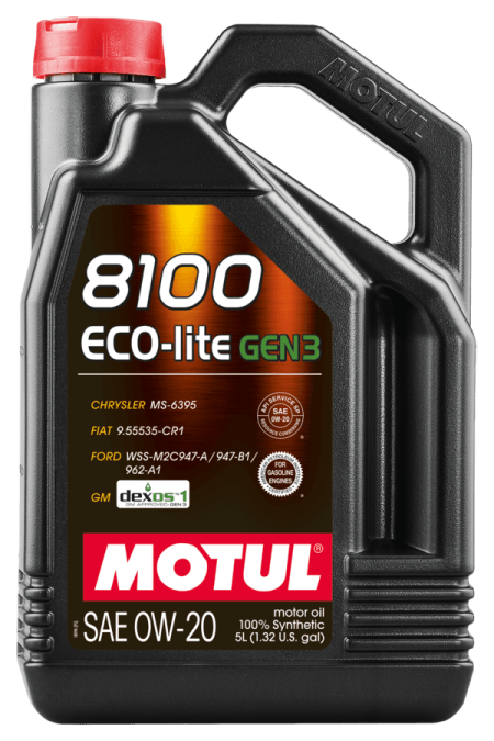 Motul 8100 ECO-LITE 0W20 Gen 3 – 5L