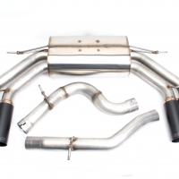 Dinan Free Flow Stainless Steel Exhaust w/ Black Tips – Audi S3 (8V) 15-17