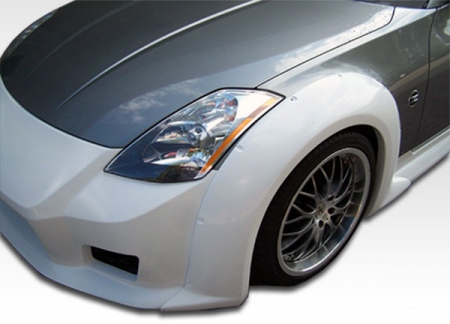 Duraflex 2003-2008 Nissan 350Z Z33 Duraflex B-2 Wide Body Front Fenders – 2 Piece