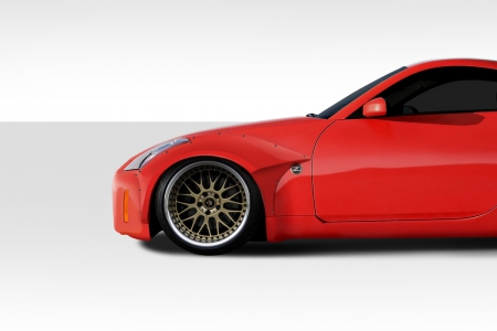 Duraflex 2003-2008 Nissan 350Z Z33 Duraflex 60mm Circuit Front Fender Flares – 2 Piece